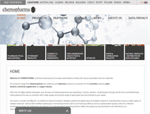 Tablet Screenshot of chemopharma.com